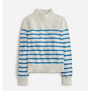 J. Crew New Heritage Rollneck Sweater in Stripe size M